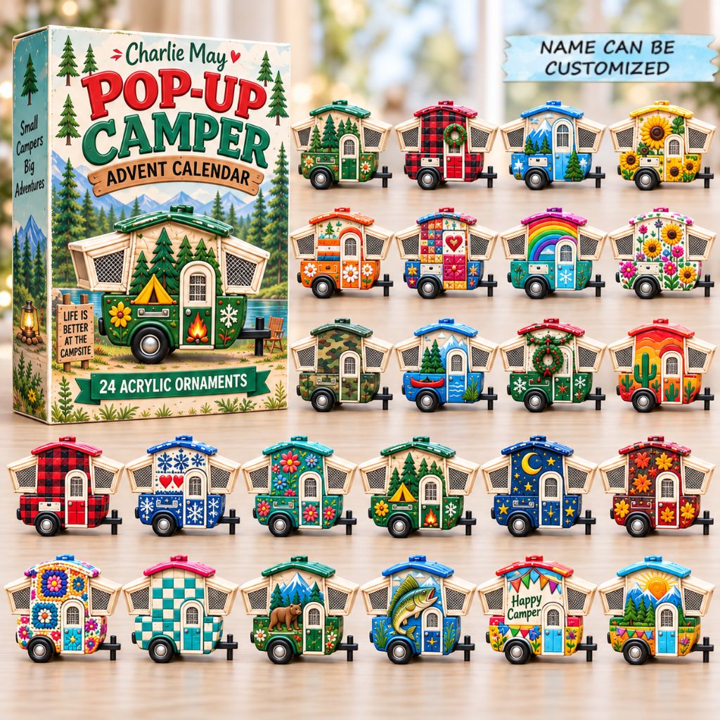 Personalized Pop-Up Camper Advent Calendar 2026