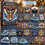 Personalized Proud Navy Veteran Advent Calendar 2026