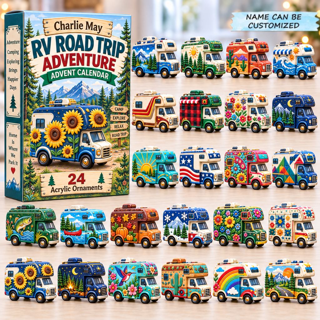 Personalized RV Motorhome Road Trip Advent Calendar 2026
