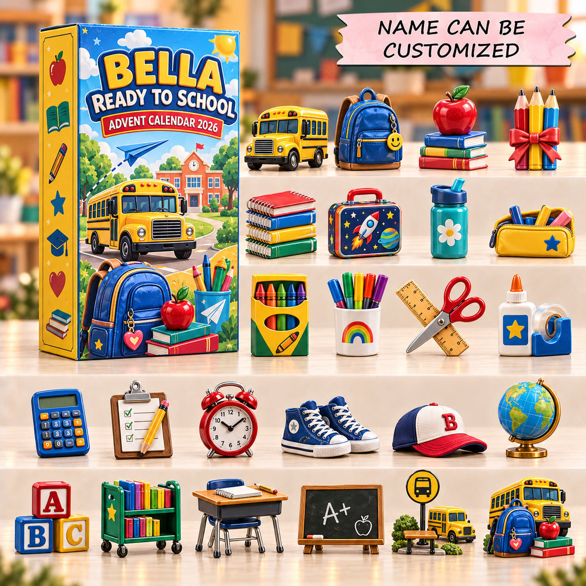 Personalized Ready To School Advent Calendar 2026