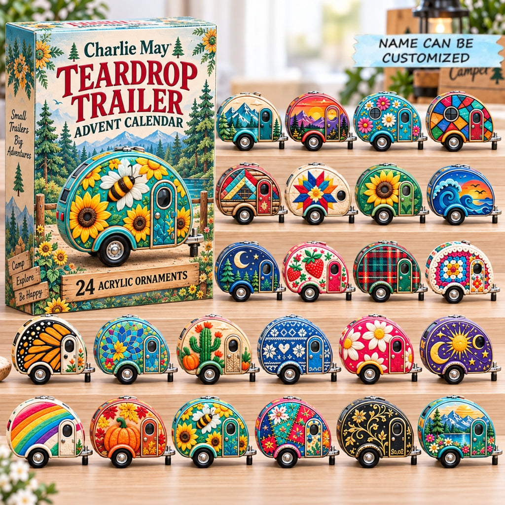 Personalized Teardrop Trailer Advent Calendar 2026