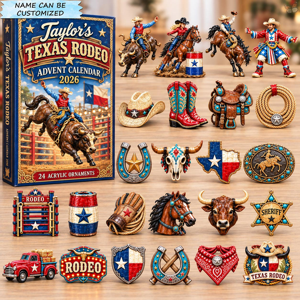 Personalized Texas Rodeo Pride Special Advent Calendar 2026