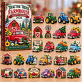 Personalized Tractor Truck Farmhouse Advent Calendar 2026