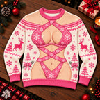 Pink Bikini Ugly Christmas Sweater