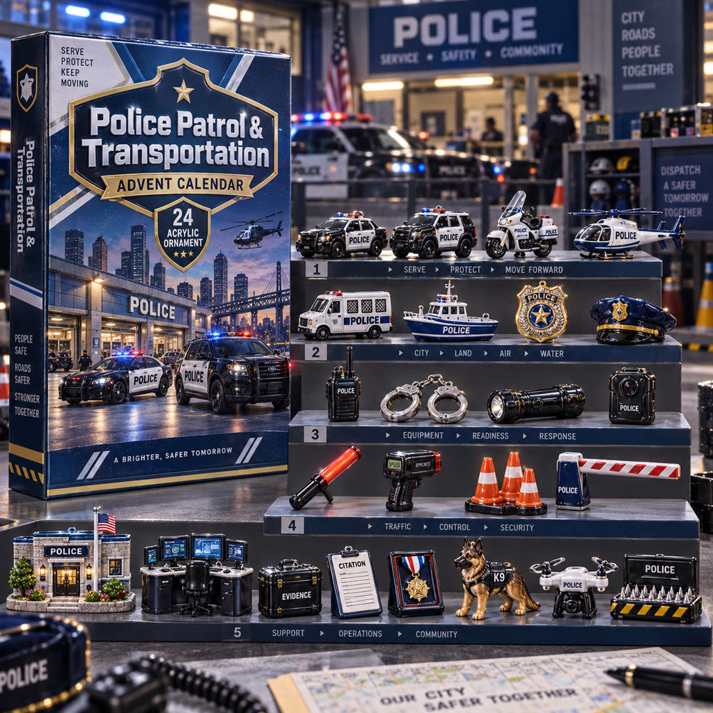 Police Patrol Transportation 24 Days Festive Countdown Advent Calendar 2026