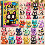 Pop Art Colorful Cats Advent Calendar 2026