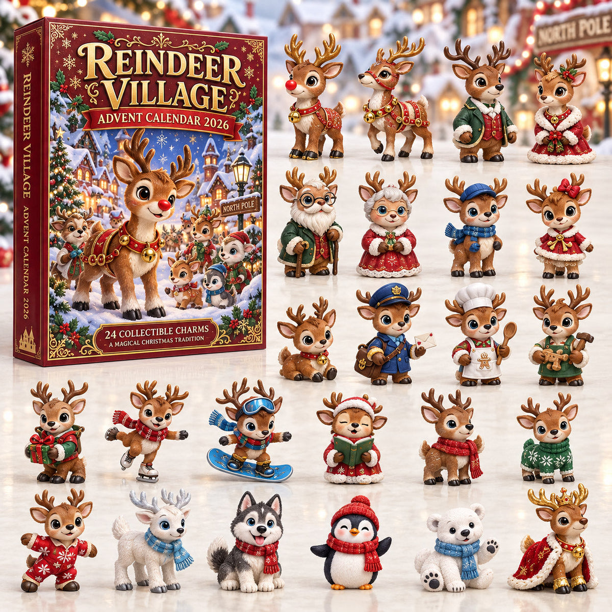 Reindeer Village Christmas Spirit Advent Calendar 2026