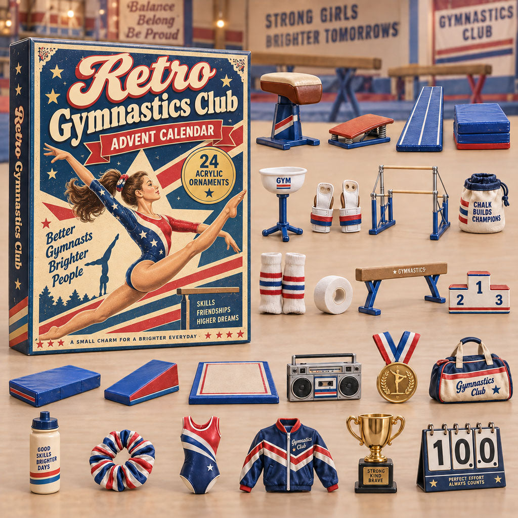 Retro Gymnastics Club 24 Days Festive Countdown Advent Calendar 2026