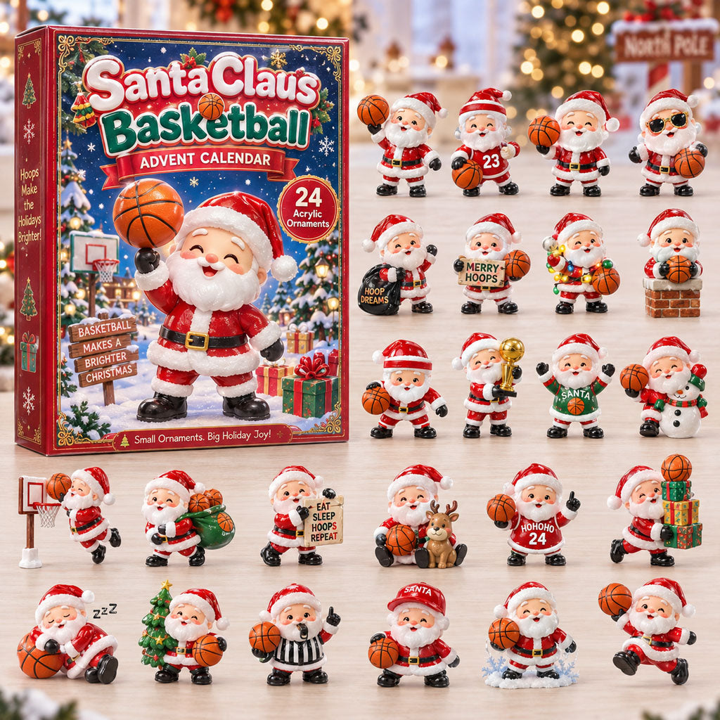 Santa Claus Basketball 24 Days Festive Countdown Advent Calendar 2026