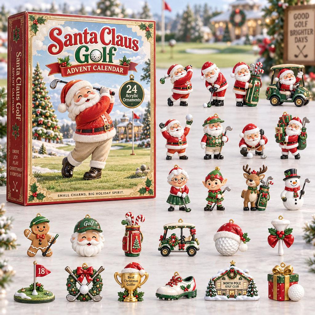 Santa Claus Golf 24 Days Festive Countdown Advent Calendar 2026