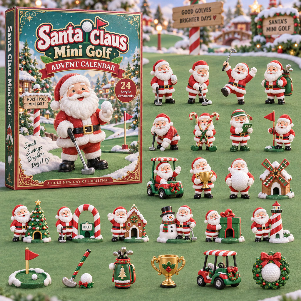 Santa Claus Mini Golf 24 Days Festive Countdown Advent Calendar 2026