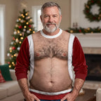 Santa Dad Bod Christmas Crewneck Ugly Sweater