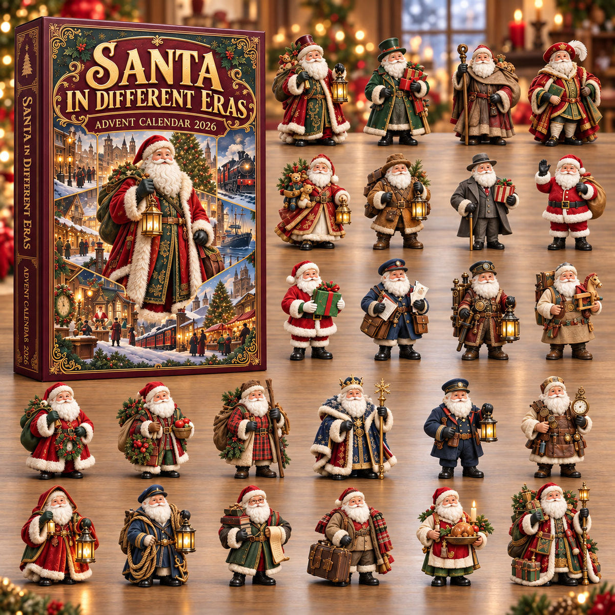 Santa In Different Era Special Advent Calendar 2026