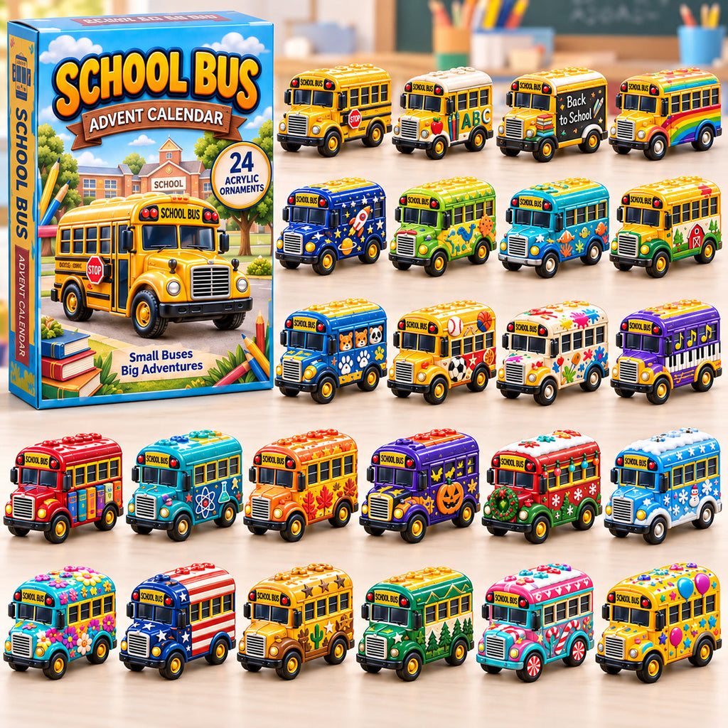 School Bus Advent Calendar 2026