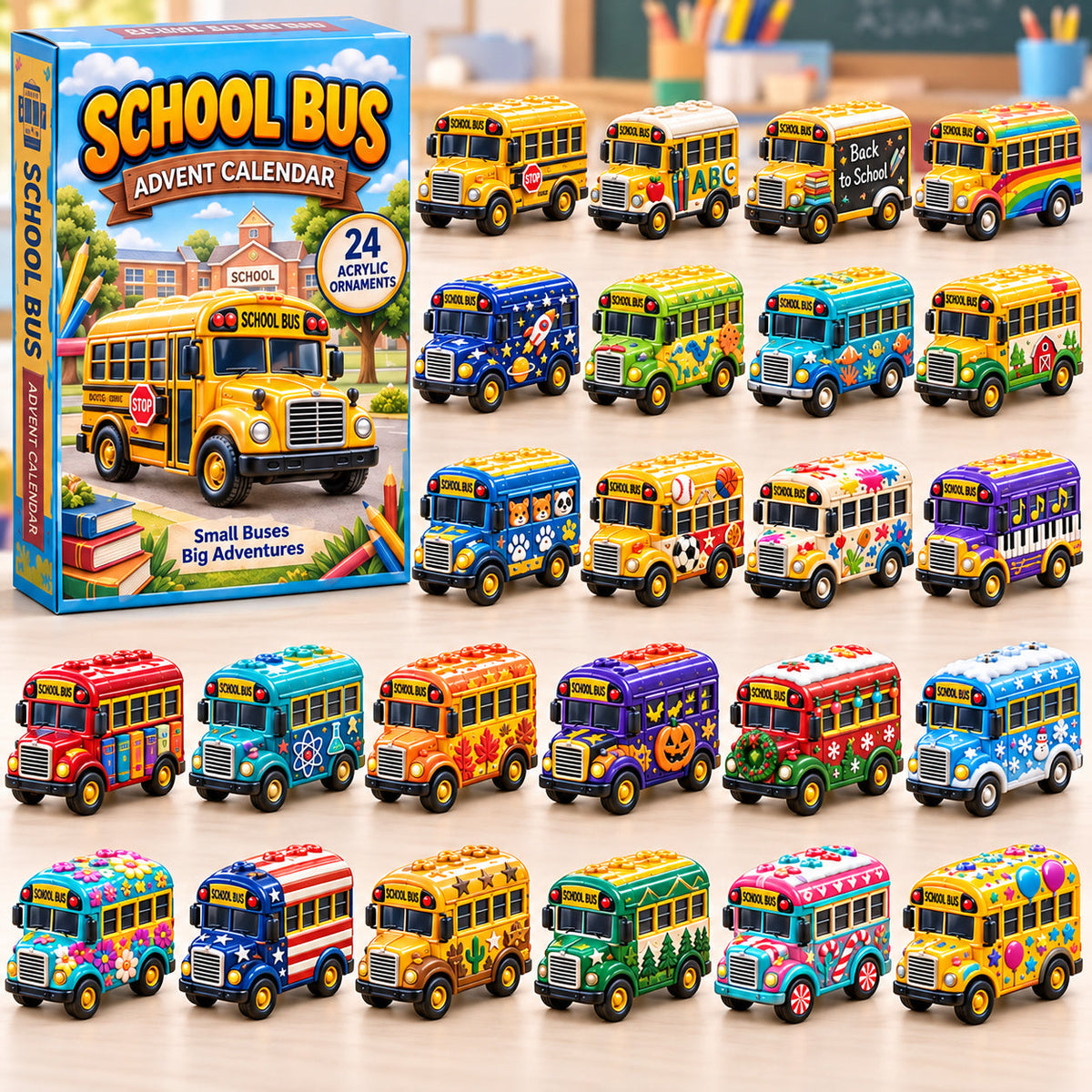 School Bus Advent Calendar 2026