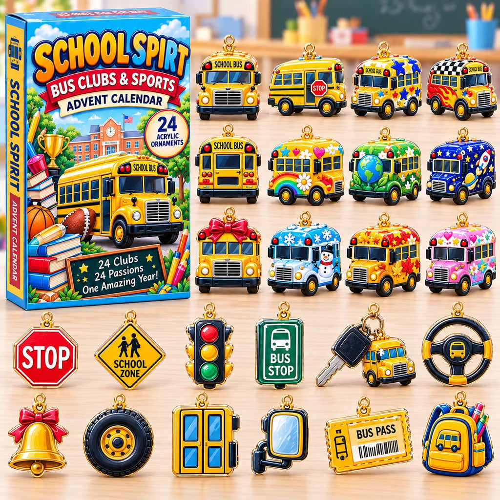 School Spirit Bus Club & Sports Advent Calendar 2026