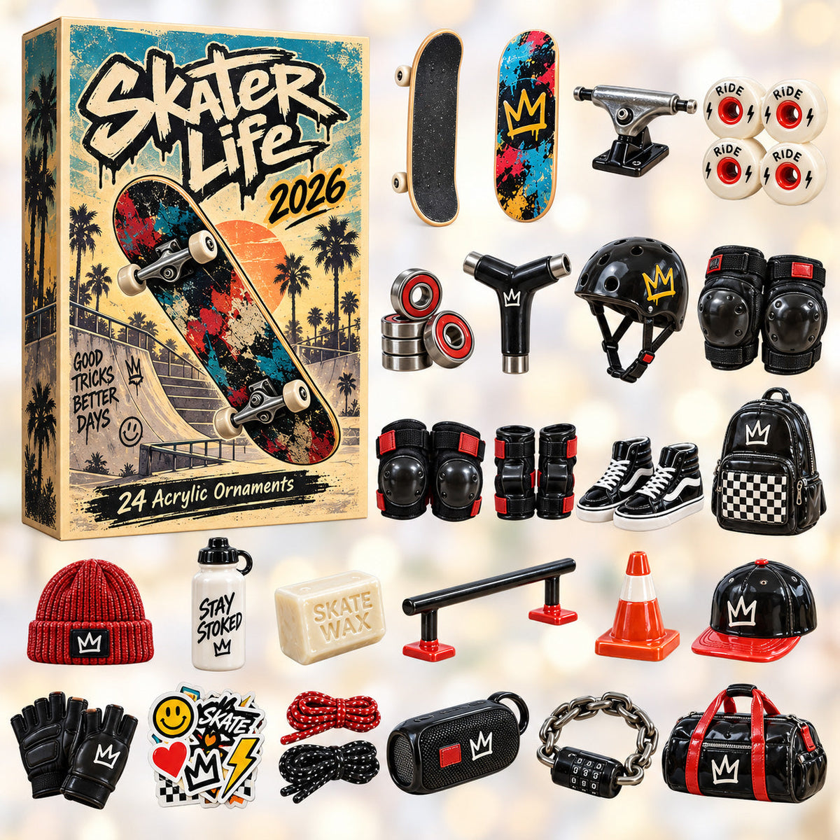 Skater Life 24 Days Festive Countdown Advent Calendar 2026