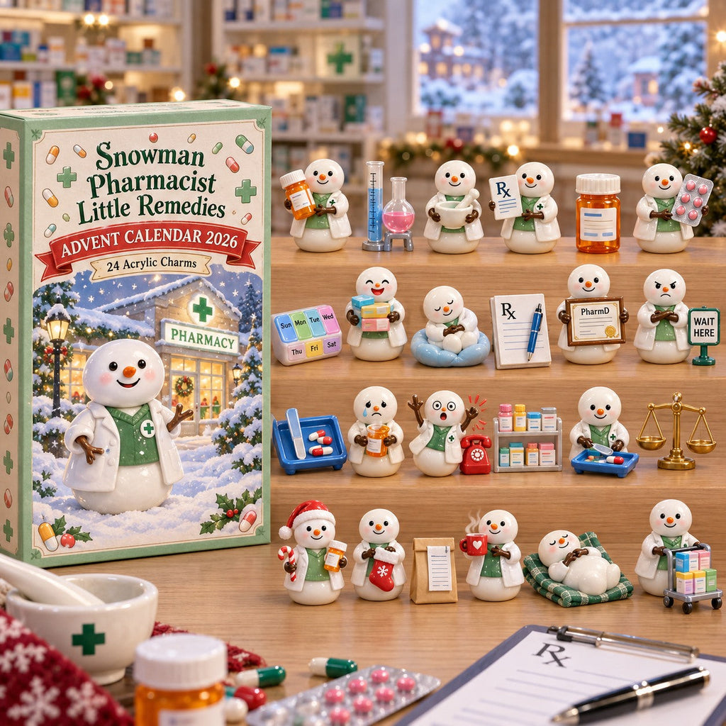 Snowman Pharmacist Little Remedies 24 Days Festive Countdown Advent Calendar 2026