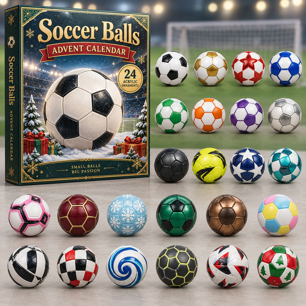 Soccer Balls 24 Days Festive Countdown Advent Calendar 2026