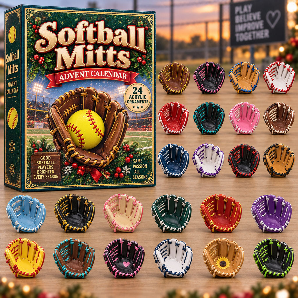 Softball Mitts 24 Days Festive Countdown Advent Calendar 2026