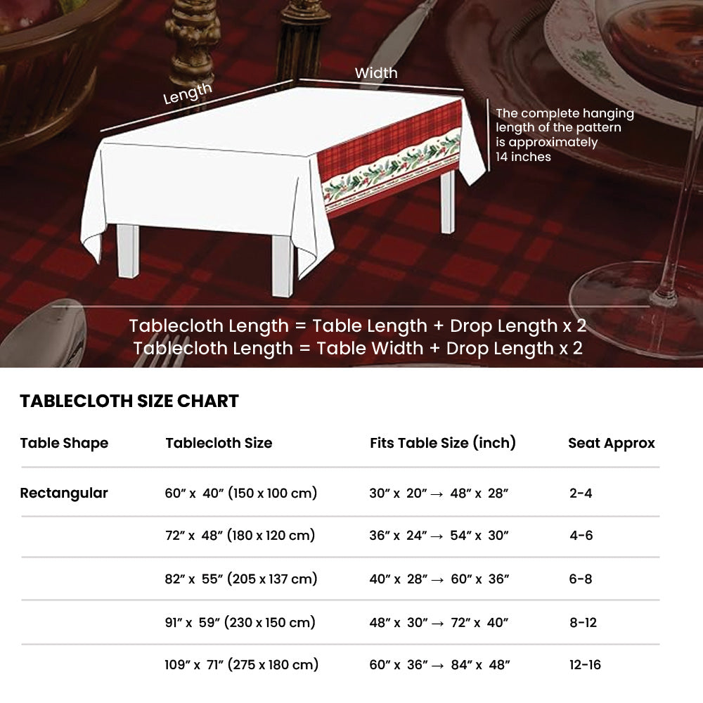 Jolly Santa Tablecloth