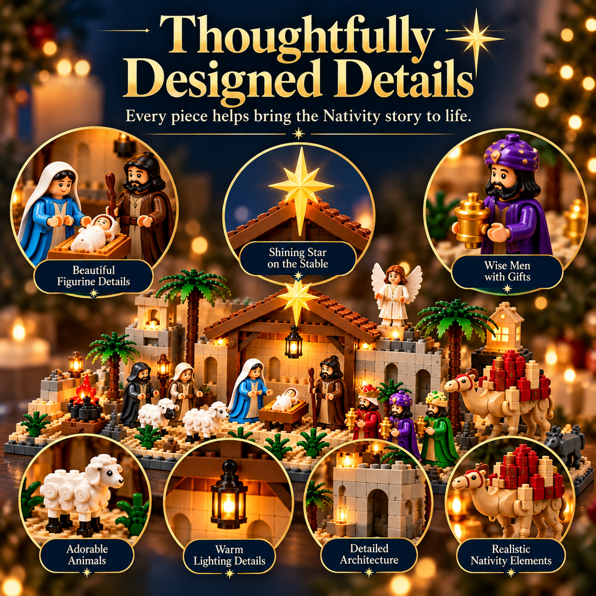The Nativity Story 24 Days Buildable Christmas Advent Calendar 2026