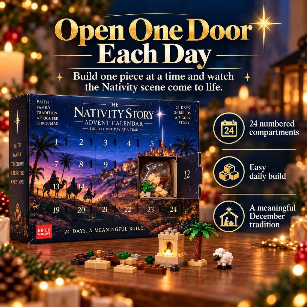 The Nativity Story 24 Days Buildable Christmas Advent Calendar 2026
