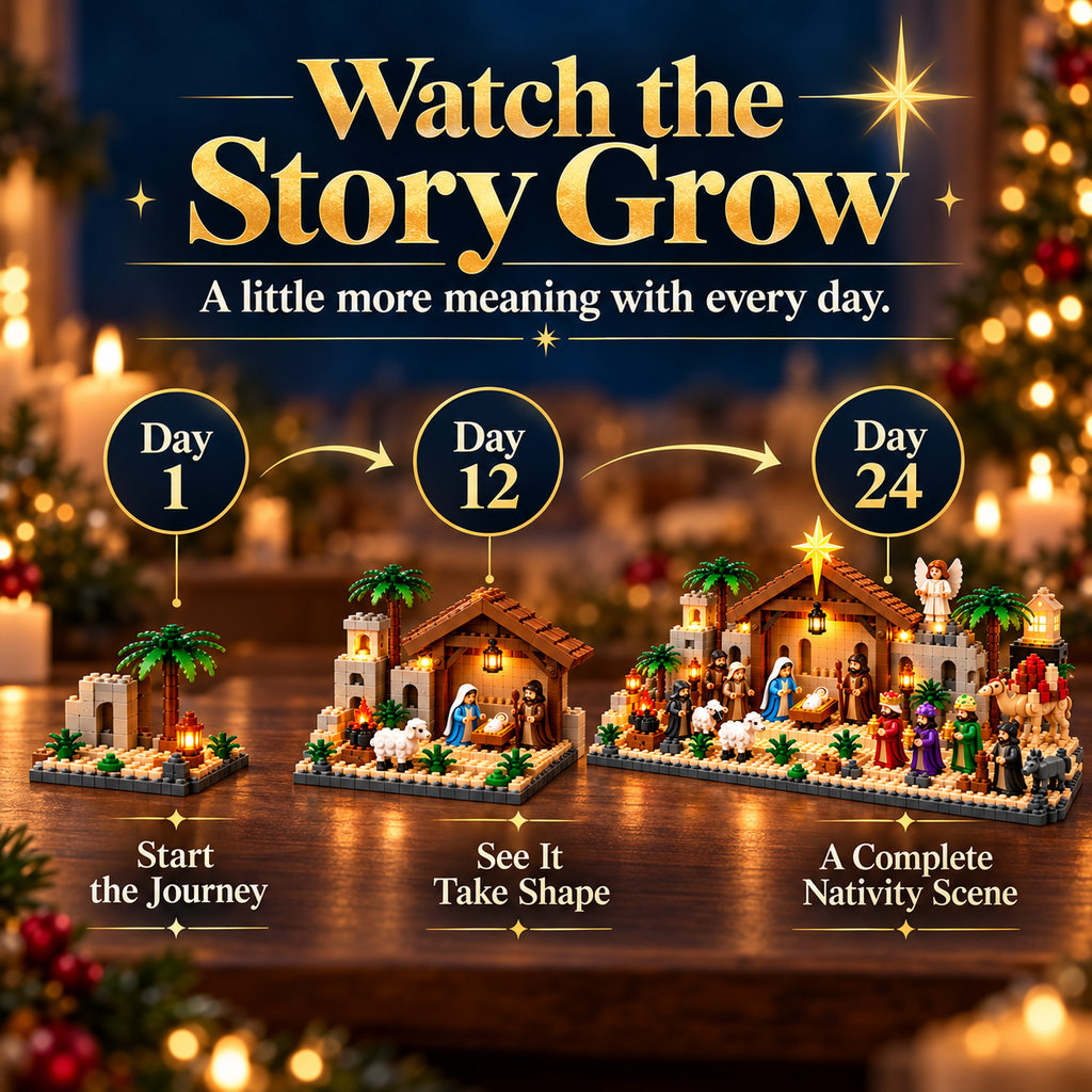 The Nativity Story 24 Days Buildable Christmas Advent Calendar 2026