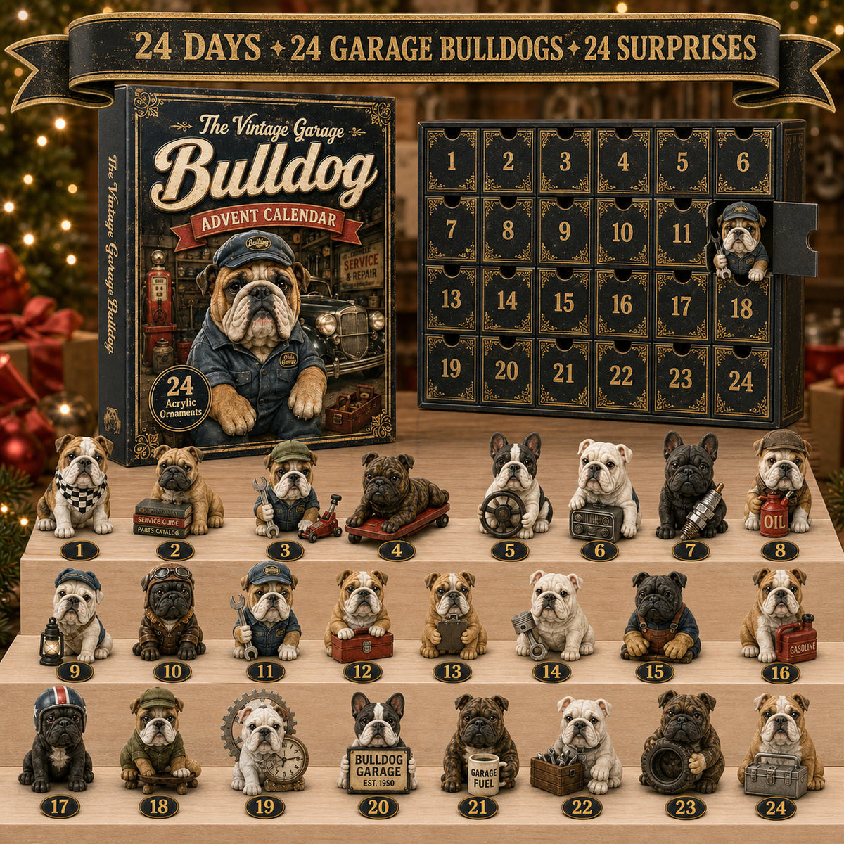 The Vintage Garage Bulldogs Limited Edition Advent Calendar 2026