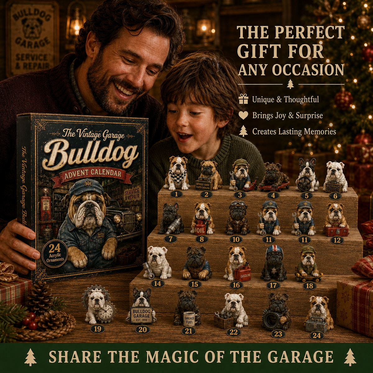 The Vintage Garage Bulldogs Limited Edition Advent Calendar 2026