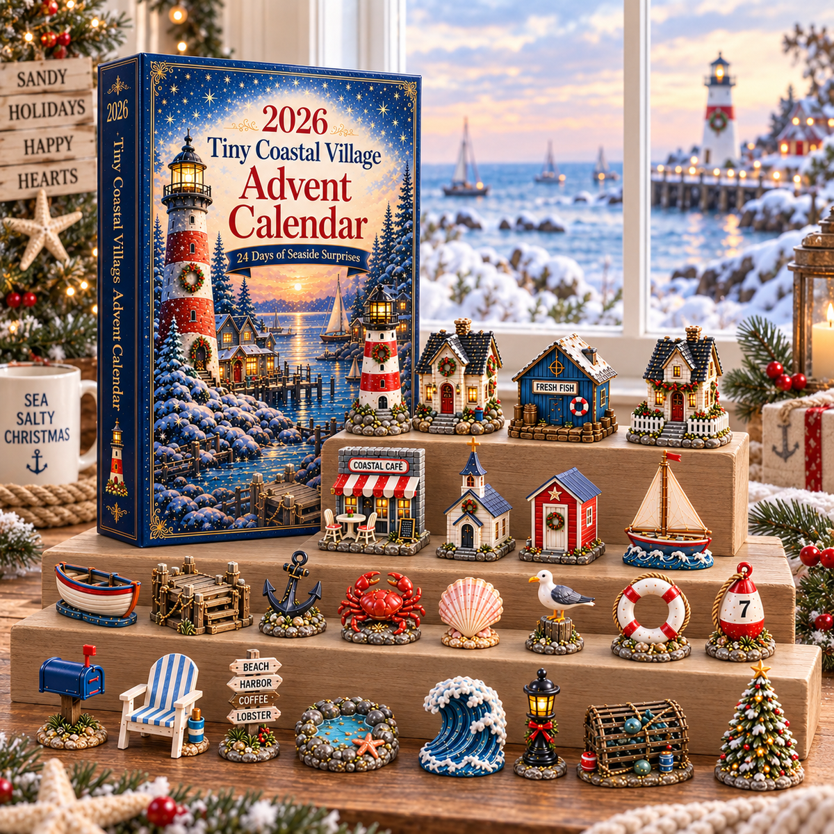 Tiny Coastal Village 24 Days of Seaside Advent Calendar 2026