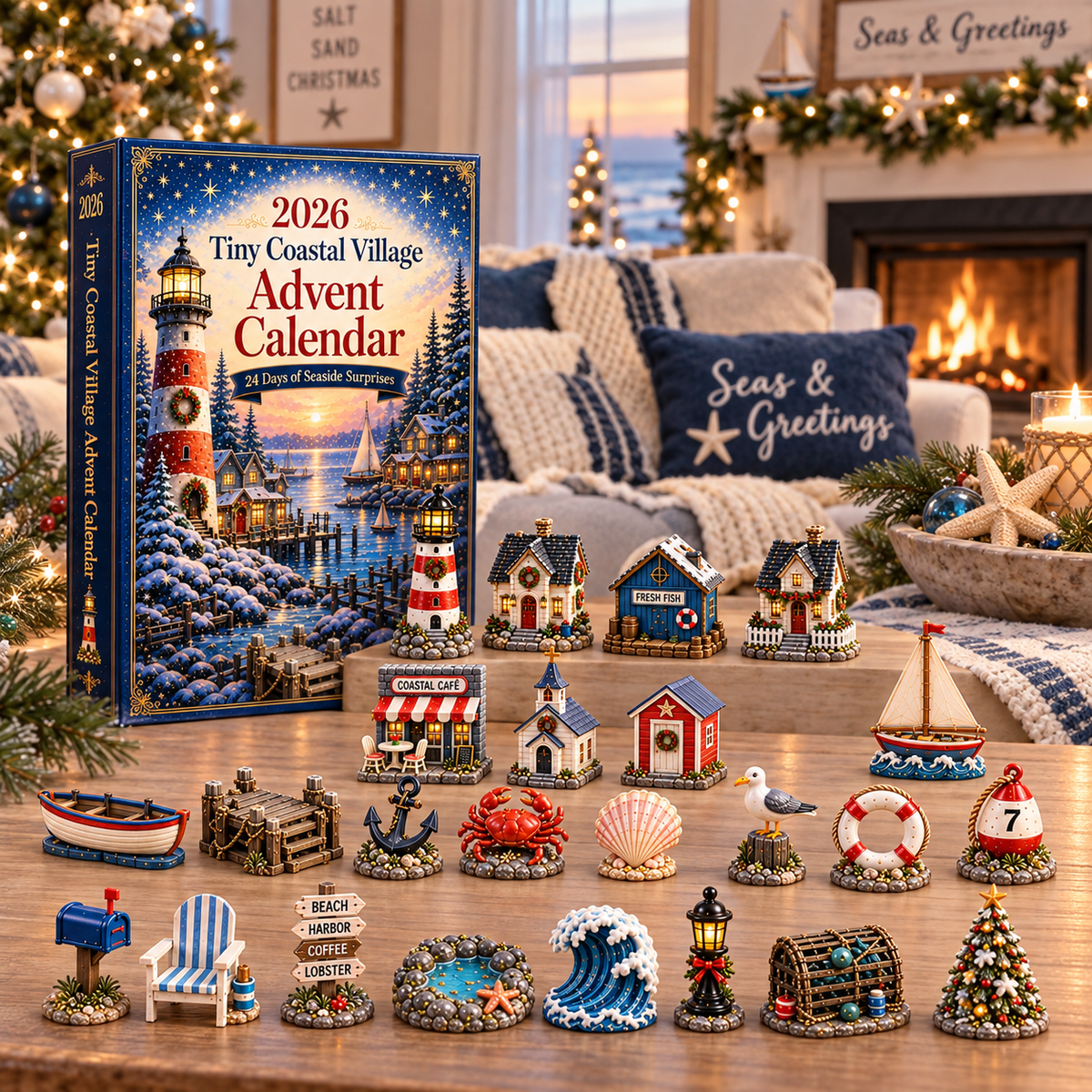 Tiny Coastal Village 24 Days of Seaside Advent Calendar 2026