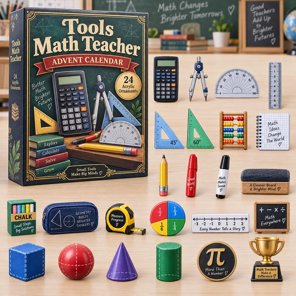Tools Math Teacher 24 Days Festive Countdown Advent Calendar 2026