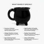 Personalized Stained Glass Witch Cauldron Mug Magical Gothic Cup
