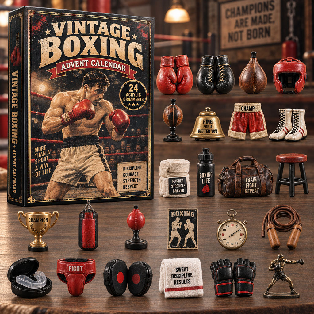 Vintage Boxing 24 Days Festive Countdown Advent Calendar 2026