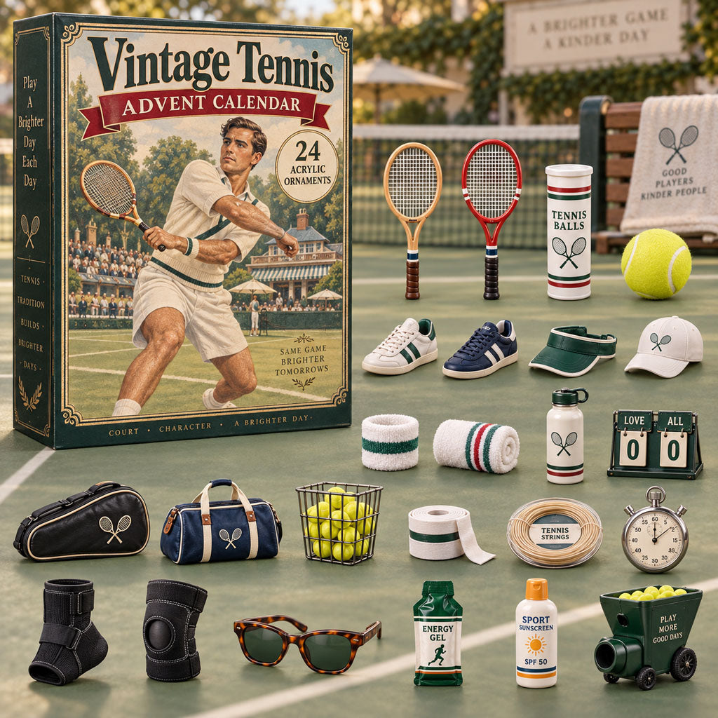 Vintage Tennis 24 Days Festive Countdown Advent Calendar 2026