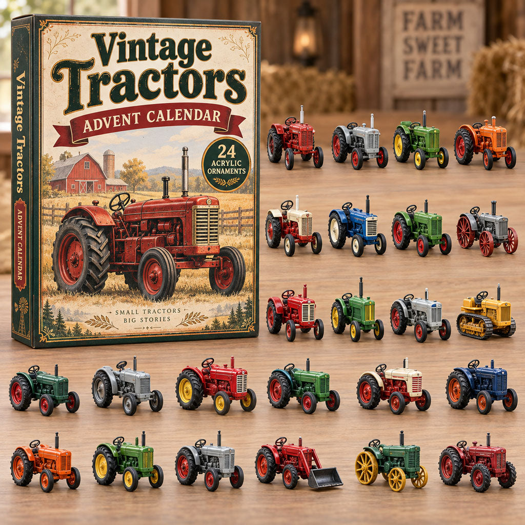 Vintage Tractors 24 Days Festive Countdown Advent Calendar 2026