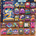 Volleyball Ace Custom Name and Number Advent Calendar 2026