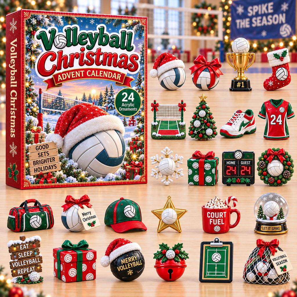 Volleyball Christmas 24 Days Festive Countdown Advent Calendar 2026