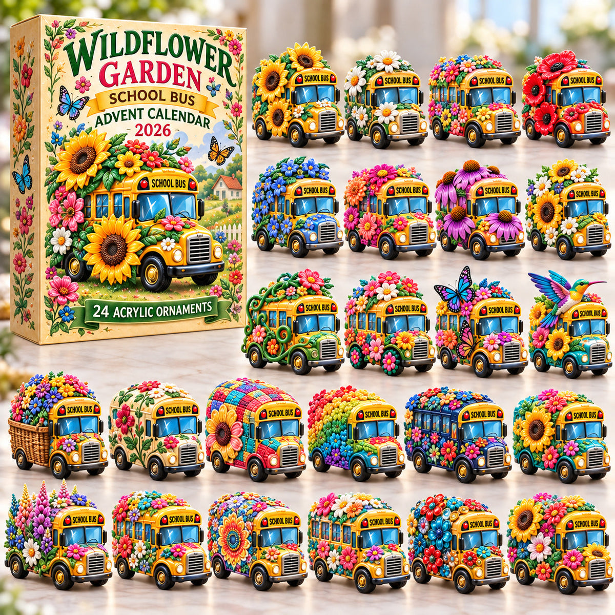 Wildflower School Bus Limited Edition Advent Calendar 2026