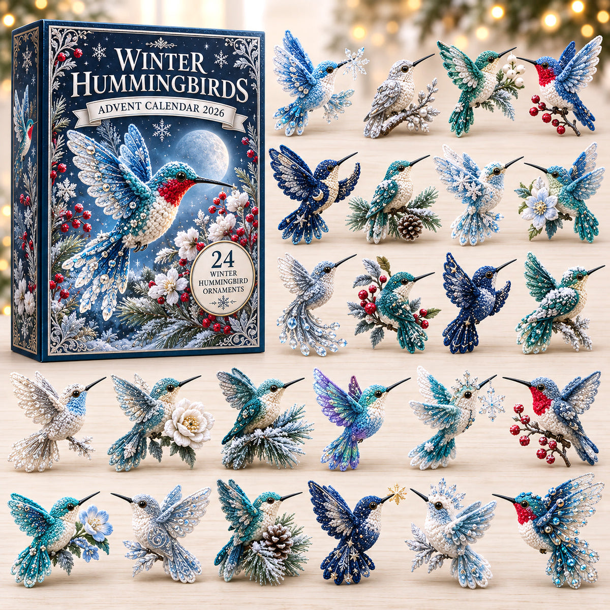 Winter Hummingbird Advent Calendar 2026