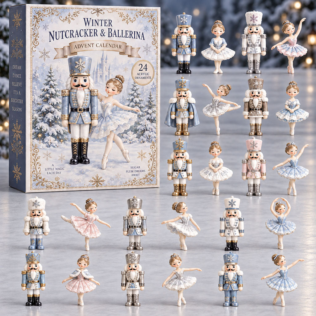 Winter Nutcracker Ballerina 24 Days Festive Countdown Advent Calendar 2026