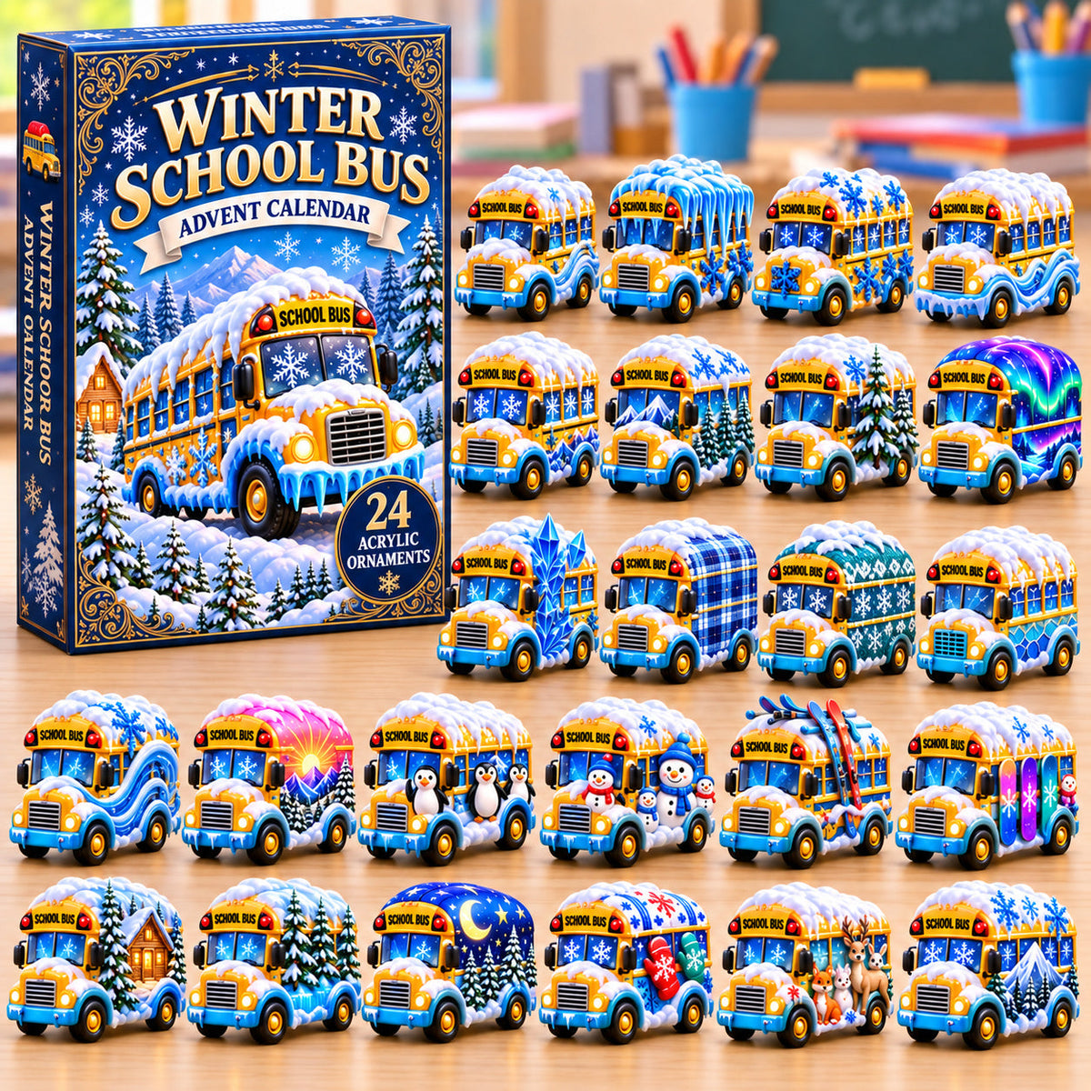 Winter School Bus Limited Edition Advent Calendar 2026