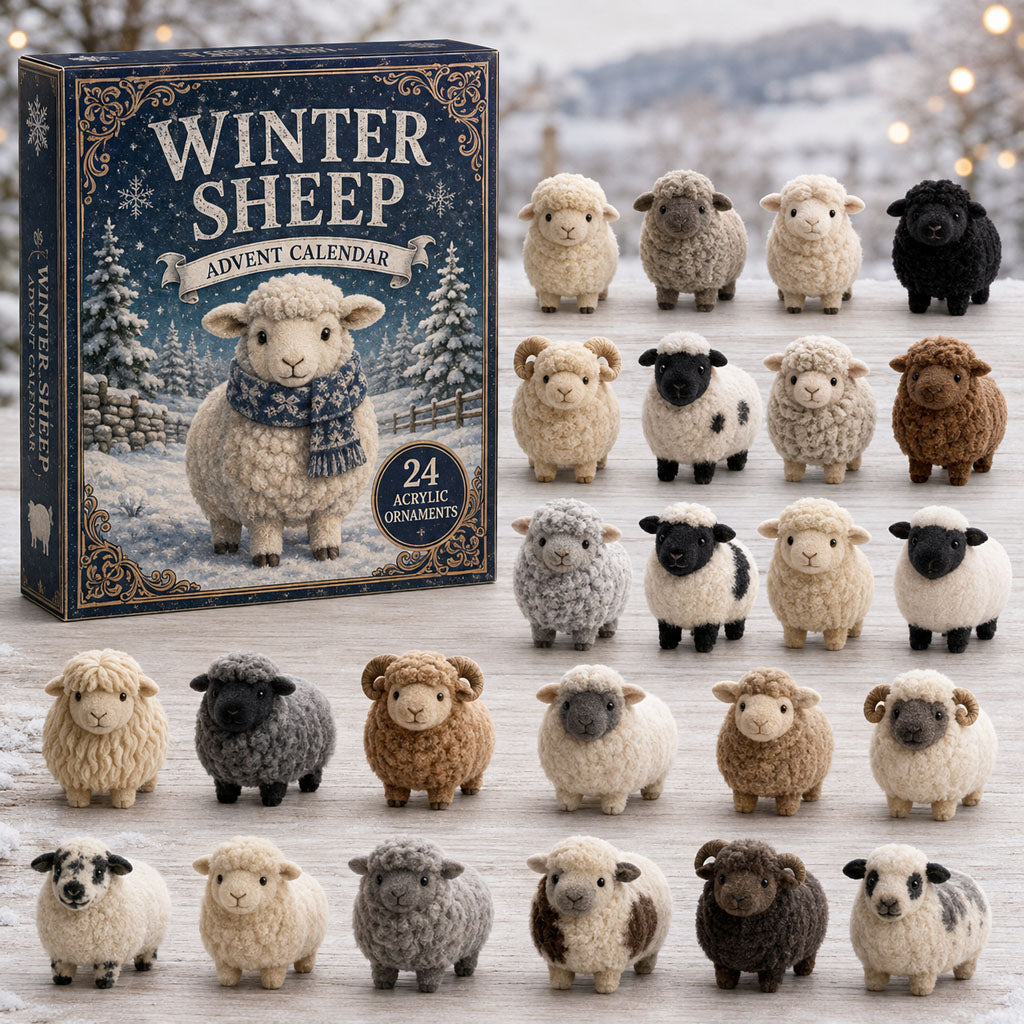Winter Sheep 24 Days Festive Countdown Advent Calendar 2026