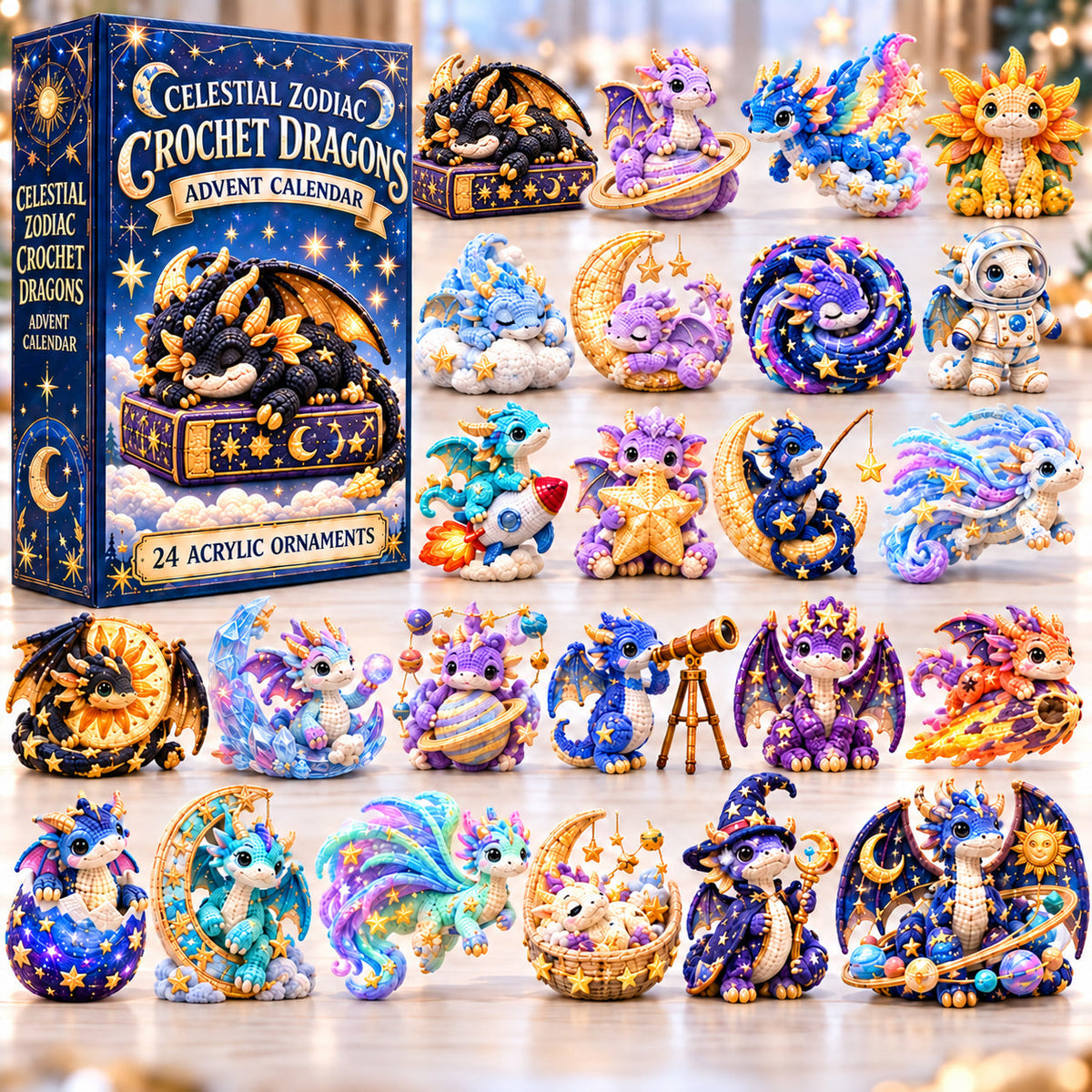 Zodiac Crochet Dragon Advent Calendar 2026