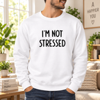 Funny I'm Not Stressed Quote White Lie Party Shirt
