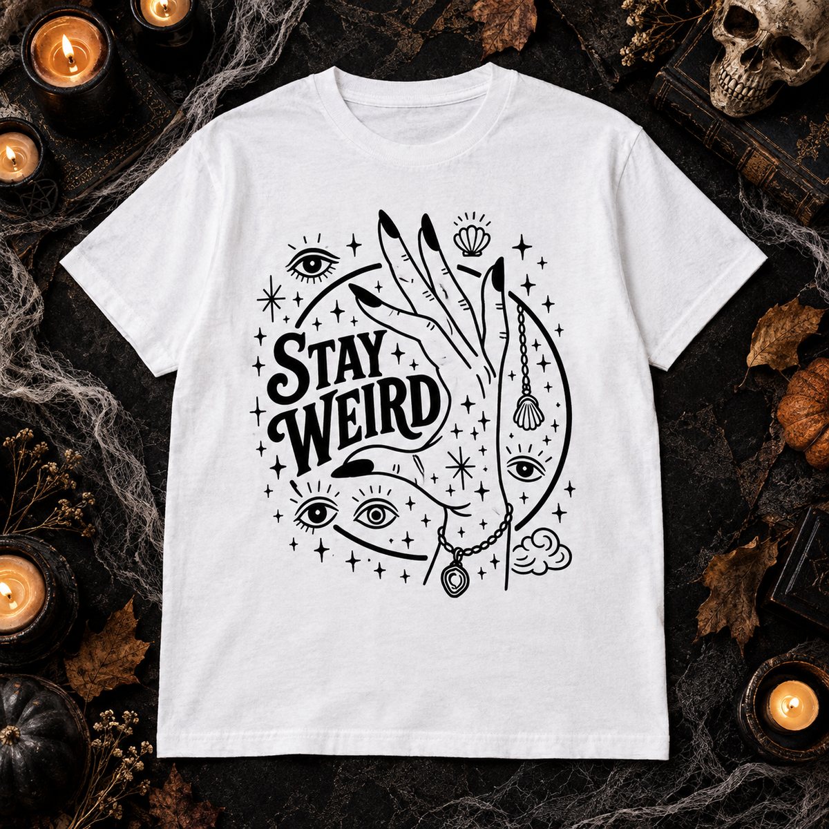 Stay Weird Mystical Shirt & Hoodie Witchy Celestial Apparel