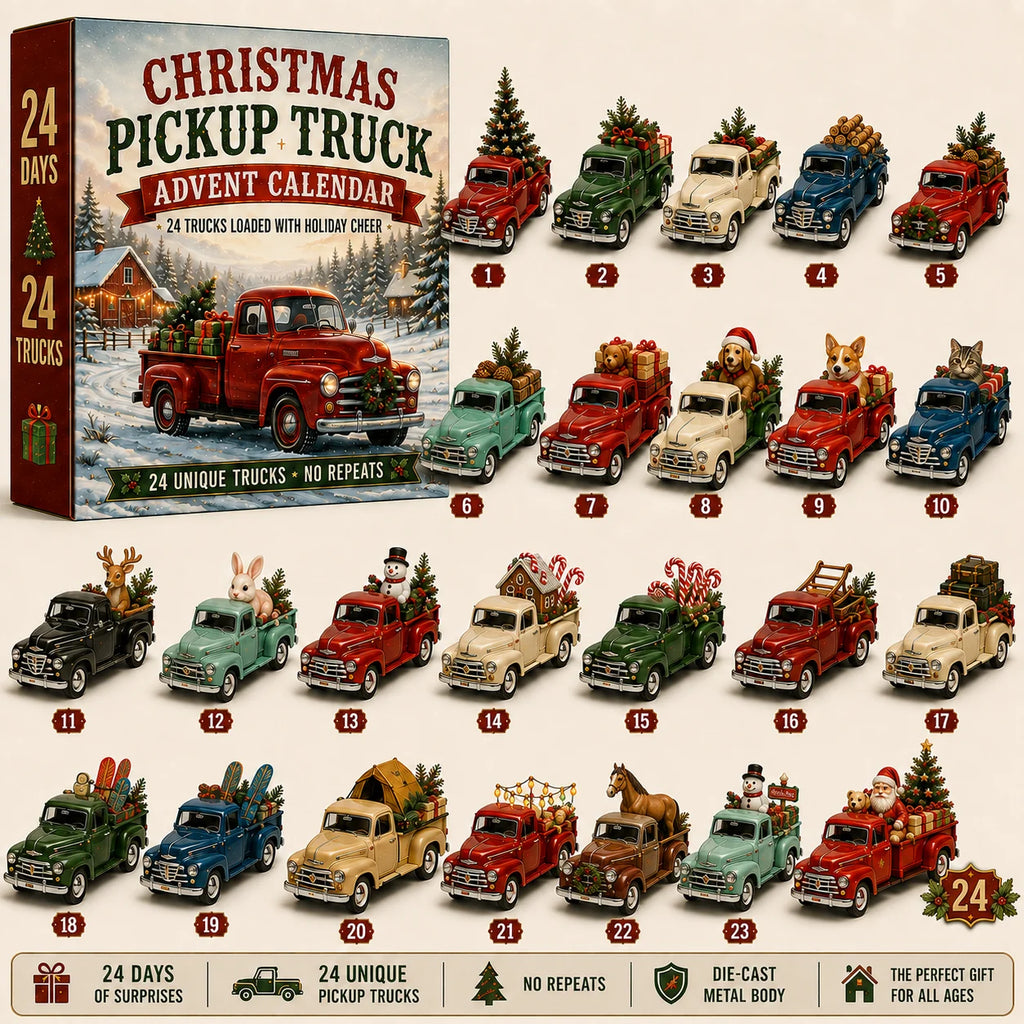 Christmas Pickup 24 Trucks Loaded With Holiday Cheer Advent Calendar 2026