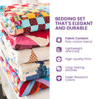 Merry Holiday Snowman Gathering Quilted Bedding Set