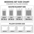 Chimney Slide Frosty Friend Quilted Bedding Set